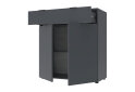 Obrázek 4 - Komoda s dvířky a zásuvkou Ron 2 80 cm Grafit