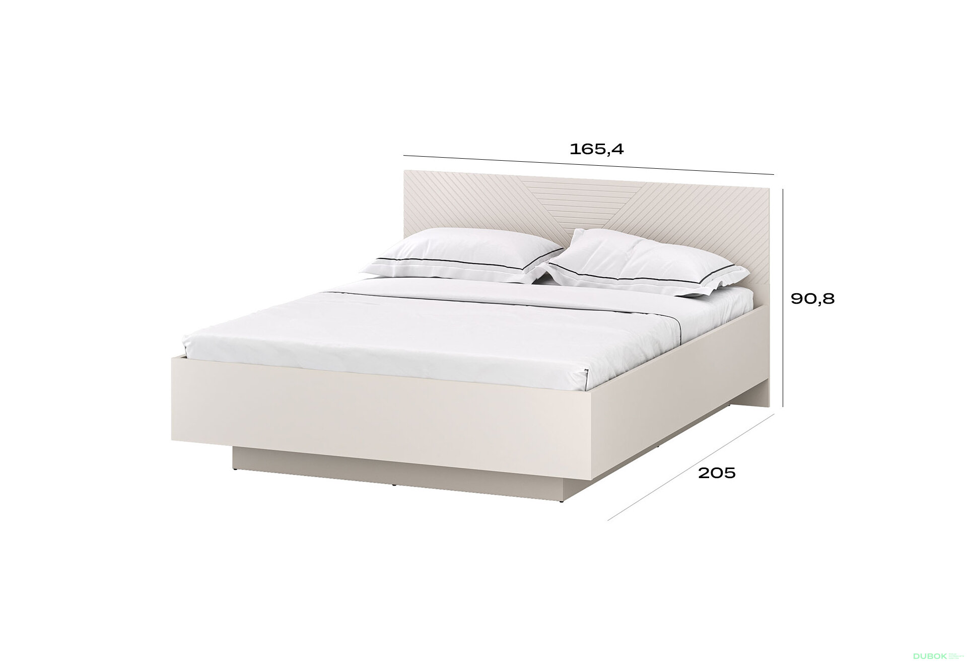 Obrázek 4 - Postel 160 s úložným prostorem (EO18) kašmír / dub castello Evo