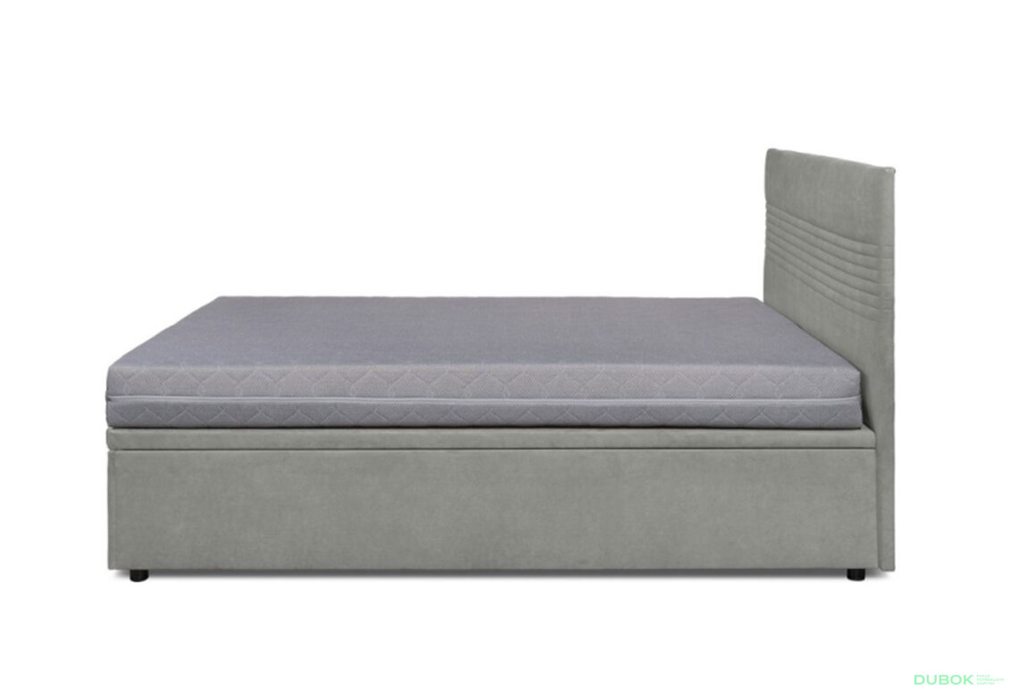 Obrázek 12 - Postel Fro Line 160x200 s roštem, úložným prostorem Mono 246, šedá