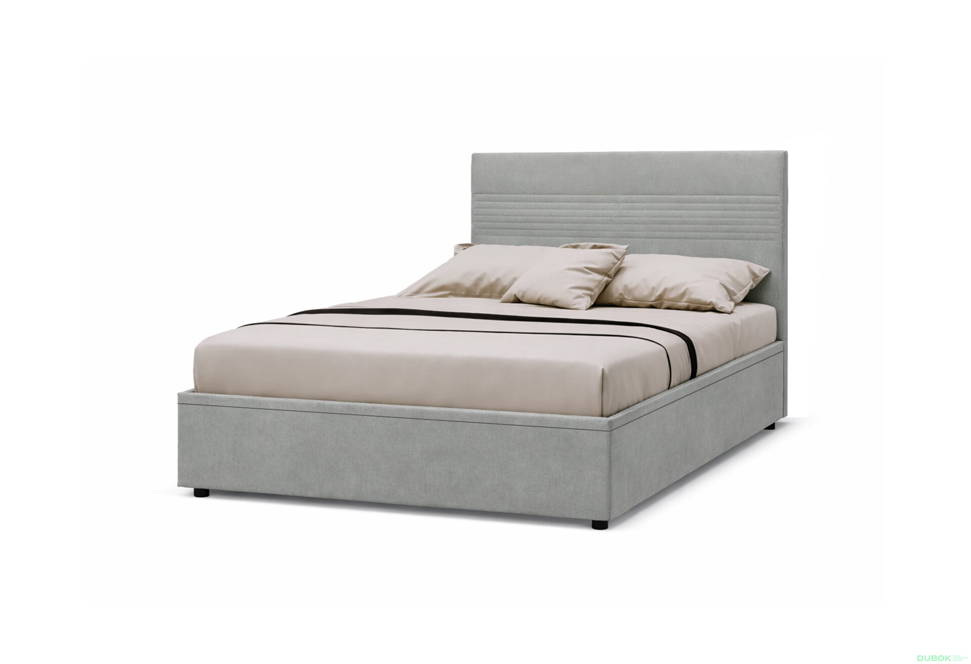 Obrázek 1 - Postel Fro Line 160x200 s roštem, úložným prostorem Mono 246, šedá
