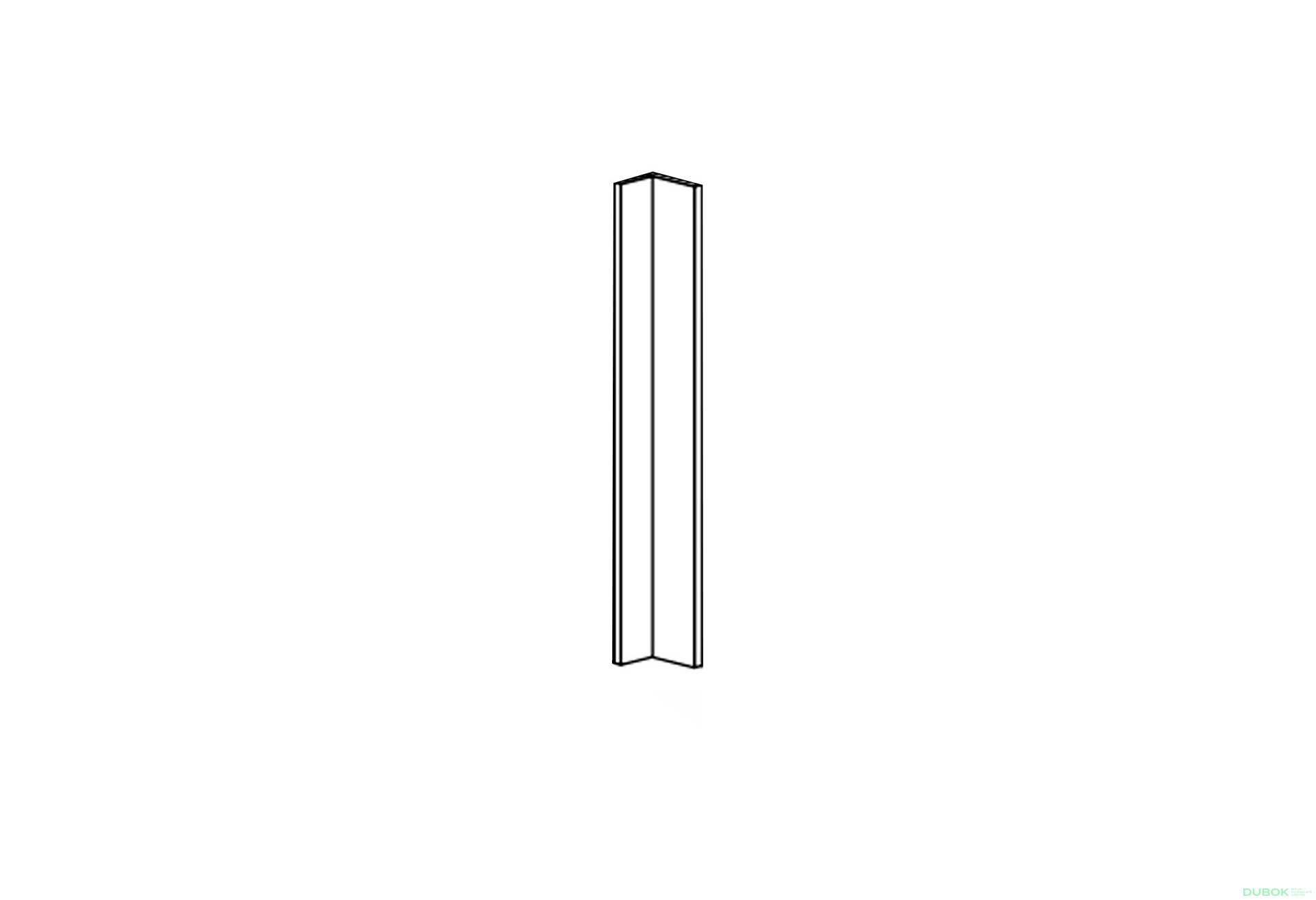Obrázek 1 - Fasád KoutN 90° Klam 650x650 720mm Leo
