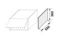 Obrázek 2 - Kuchyňské panely Leo Boční panel horní 360 mm antresol