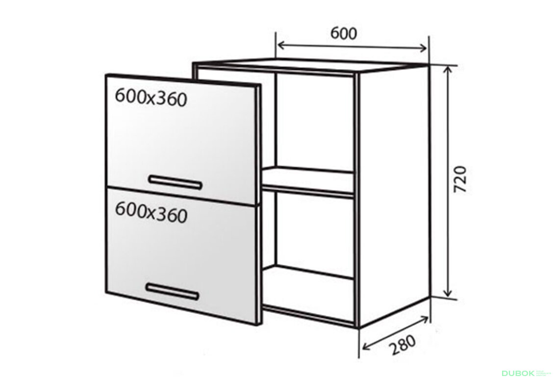 V20 Vitrína AL 60 Flat