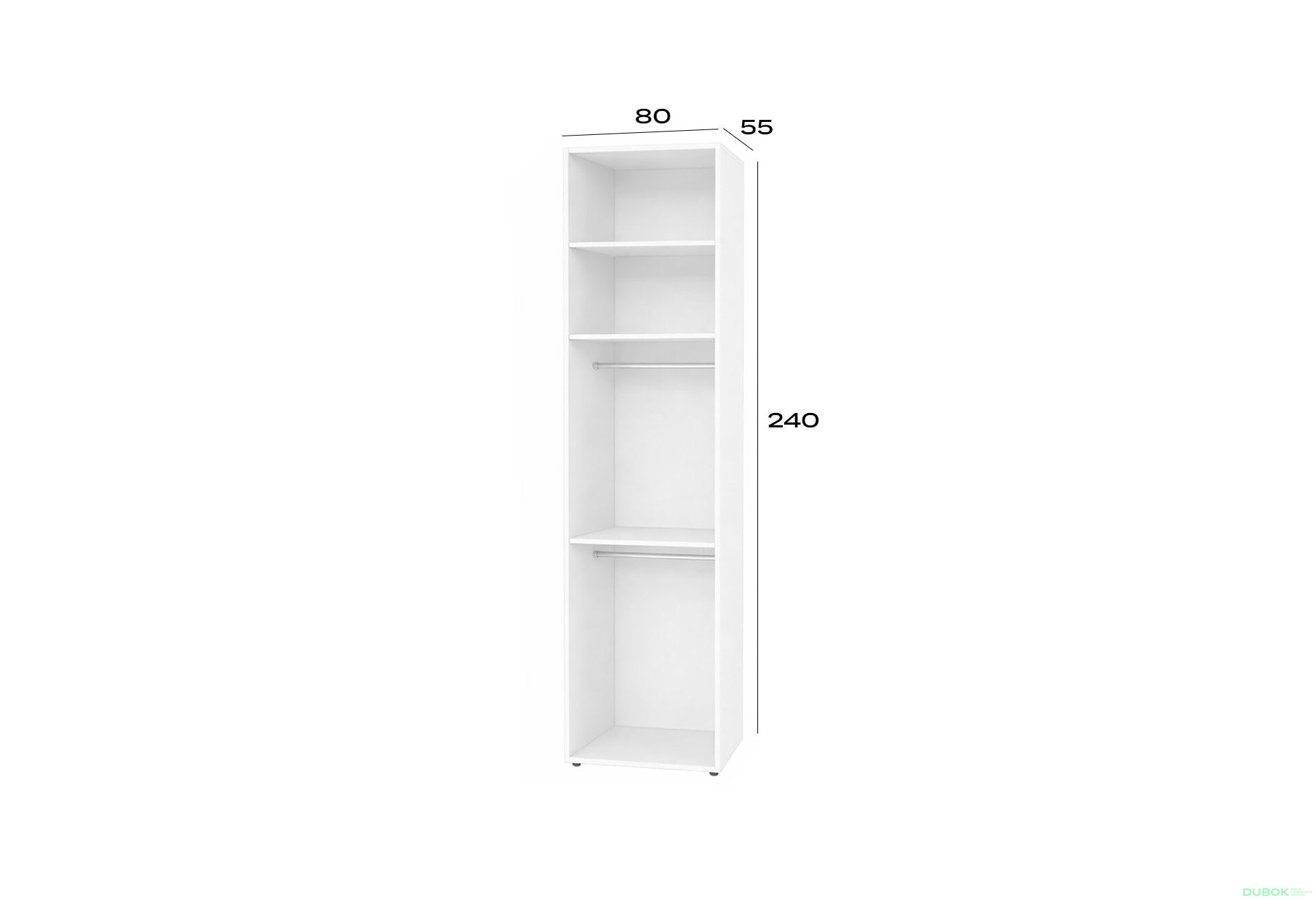 Obrázek 2 - Korpus modul 2 (h-2400*800) nymphaea alba Space