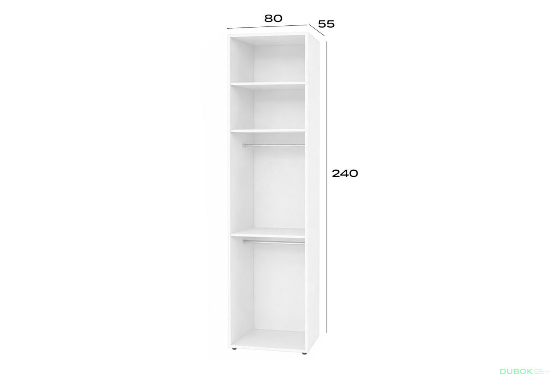 Obrázek 2 - Korpus modul 2 (h-2400*800) nymphaea alba Space