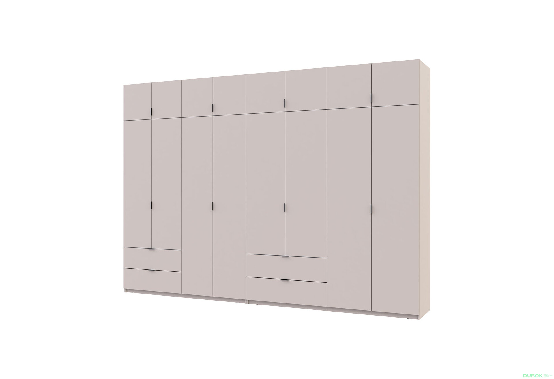 Obrázek 1 - Skříň Lukas 4+4 DT 340 kašmír