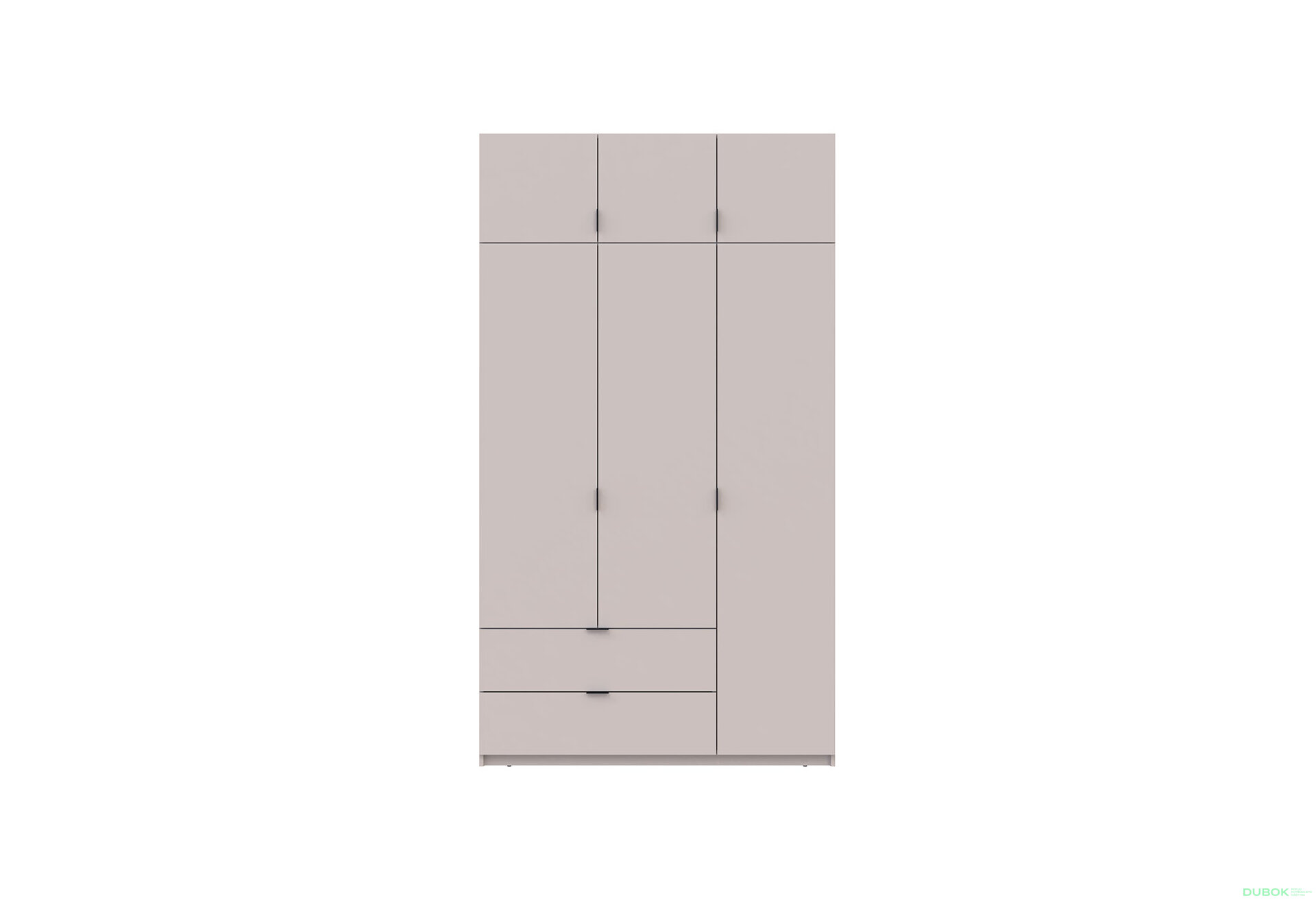 Obrázek 5 - Skříň čtyřdveřová Lukas 135 cm kašmír