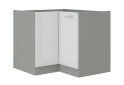 Obrázek 5003 - Kuchyňská sestava 1.9x1.7 m Bianca šedý platinový / bílý lesk