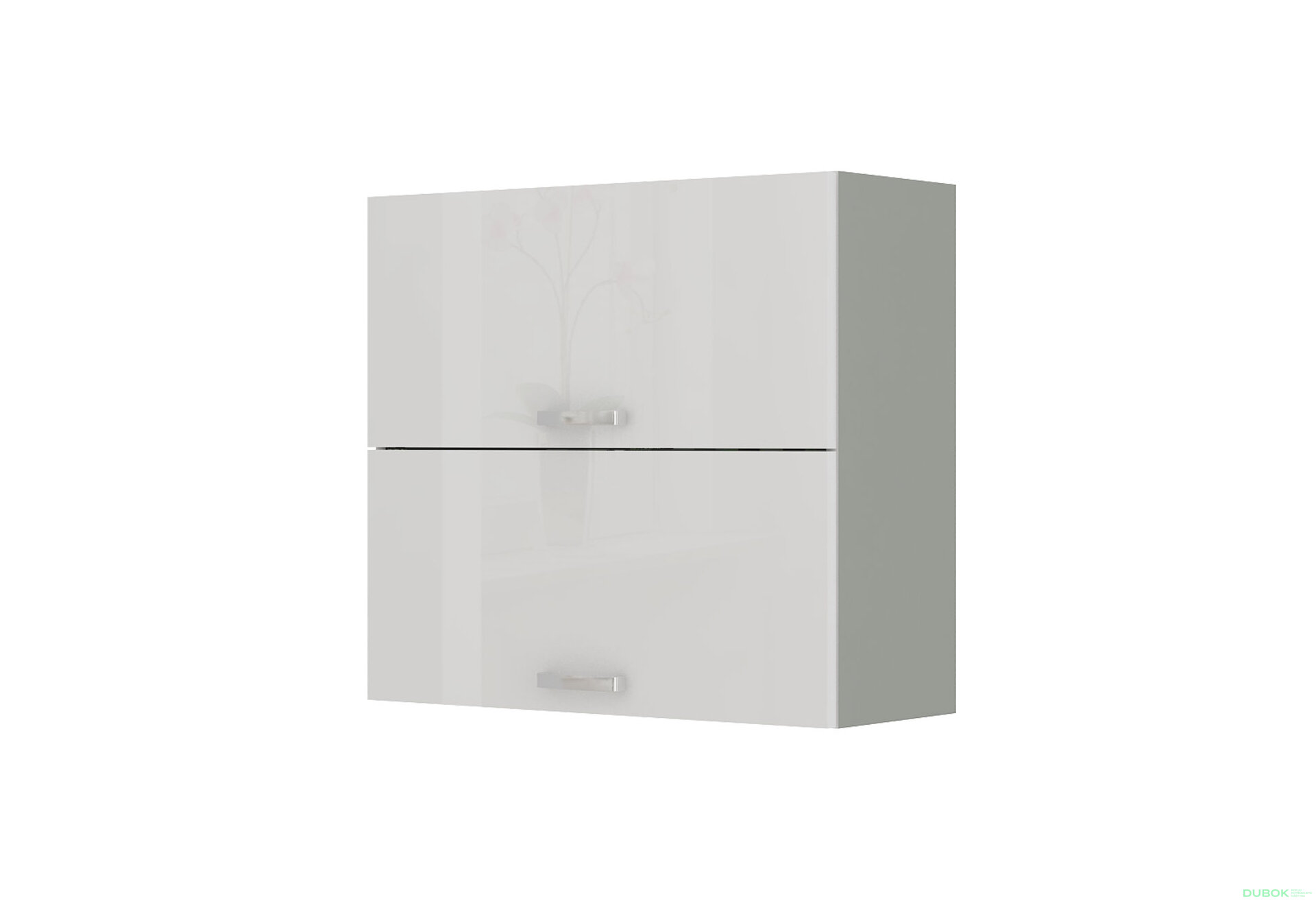Obrázek 5005 - Kuchyňská sestava 1.8 m (I) Bianca šedý platinový / bílý lesk