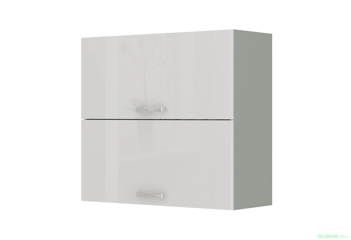Obrázek 5005 - Kuchyňská sestava 1.8 m (I) Bianca šedý platinový / bílý lesk