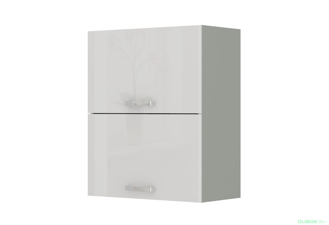 Obrázek 5007 - Kuchyňská sestava 1.8 m (I) Bianca šedý platinový / bílý lesk