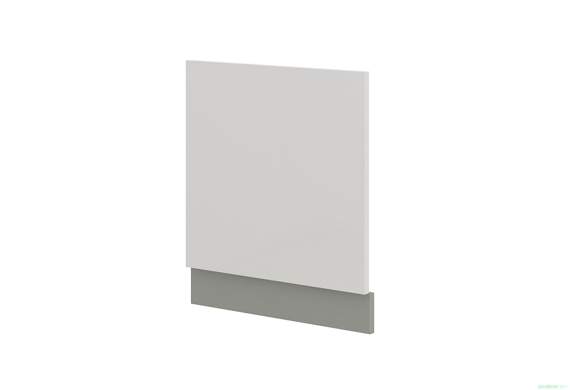 Obrázek 1 - ZM 570x596 dvířka Bianca šedý platinový / bílý lesk
