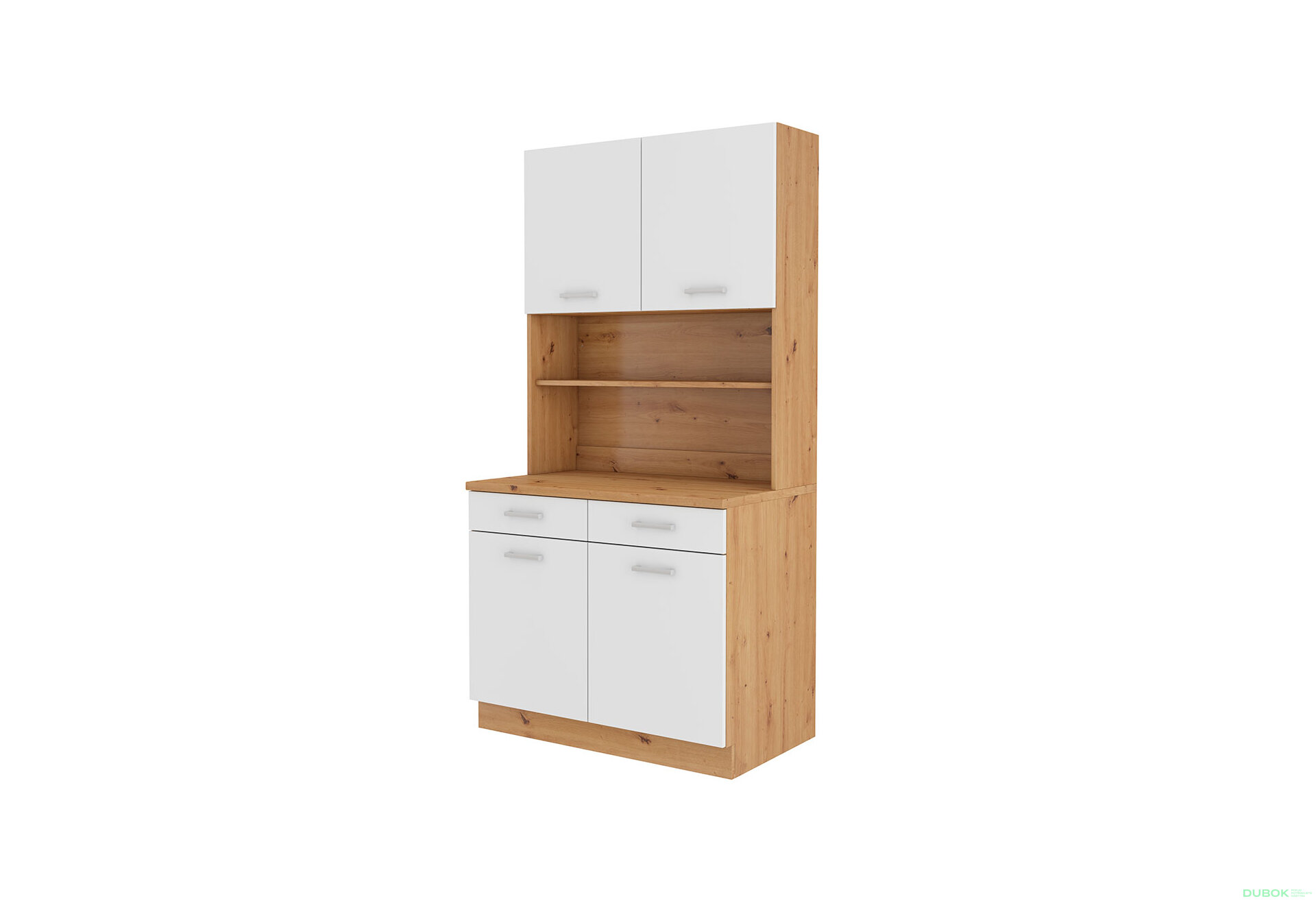 Obrázek 3979 - Kuchyňská sestava 2.5 m Maria Artisan / Bílý, pracovní deska Artisan