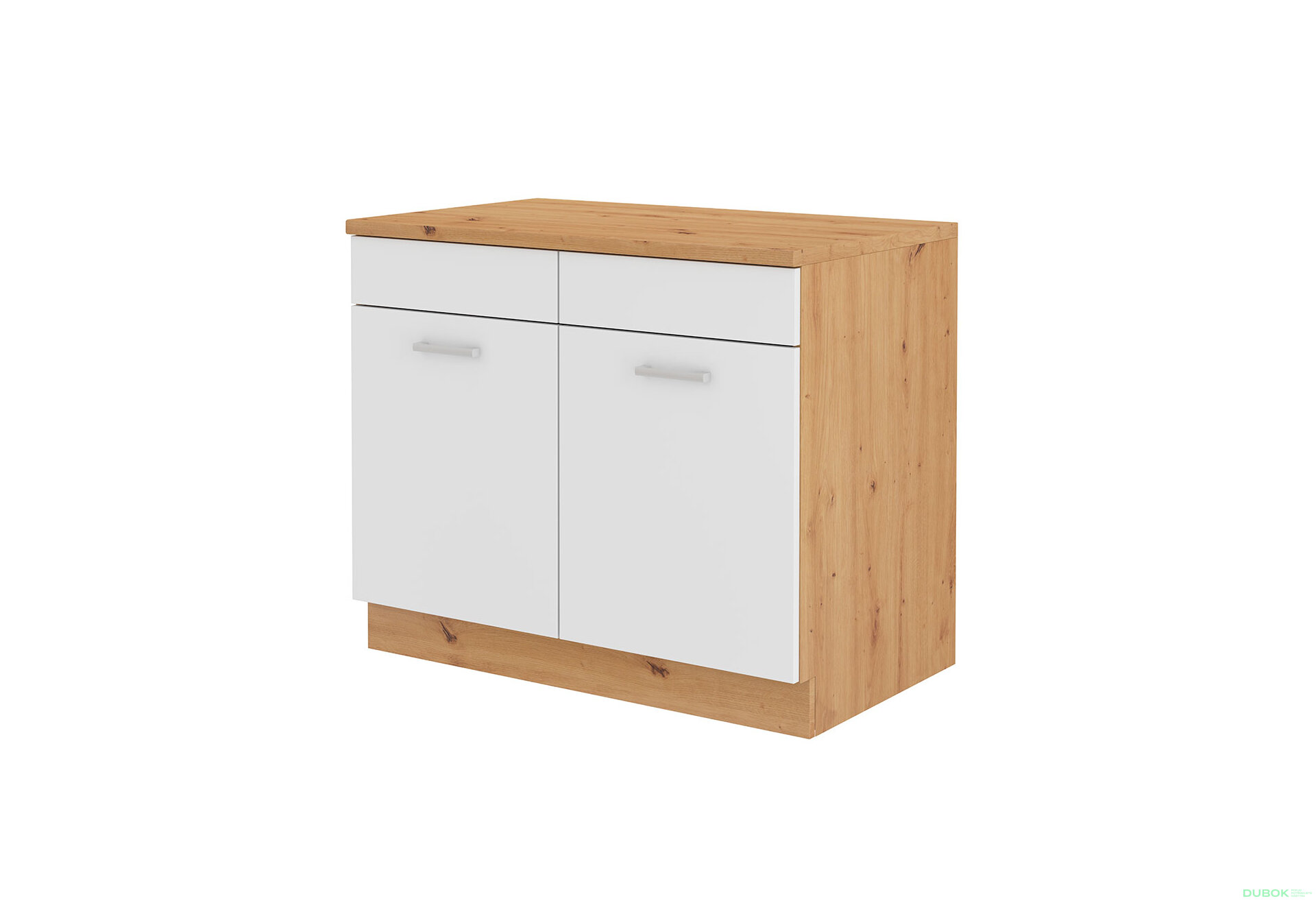 Obrázek 3981 - Kuchyňská sestava 2.5 m Maria Artisan / Bílý, pracovní deska Artisan