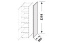 Obrázek 2 - Kuchyňské panely Glory Boční panel skříňky 2320 mm