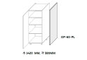 Obrázek 3 - Kuchyňské panely Leo Boční panel skříně 1420 mm