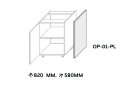 Obrázek 2 - Kuchyňské panely Boční panel dolní 820 mm