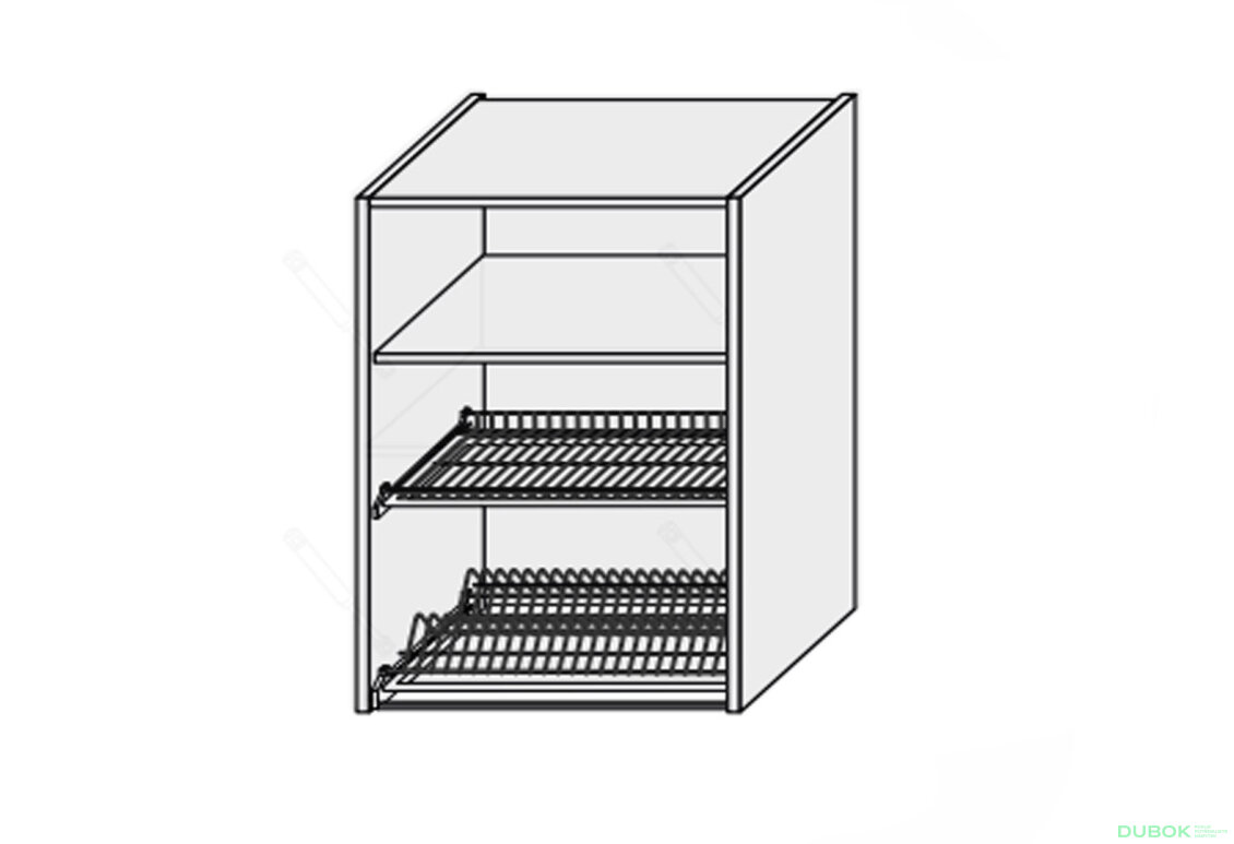 Korpus 60V 1dveřová Sušák 900mm
