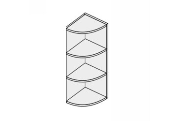Korpus 30V 1 dv Zakončení Radiusové 900mm