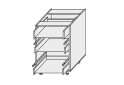 Obrázek 1 - Korpus 50N 3šx Pro Hettich 820mm