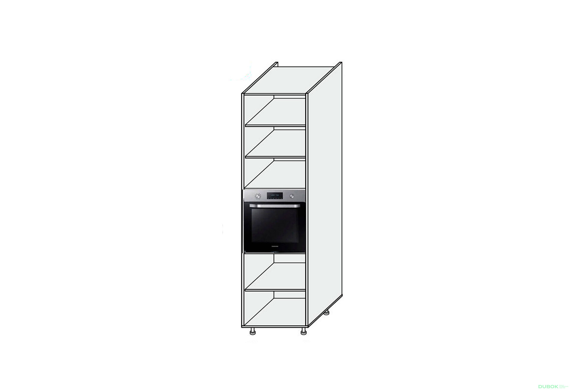 Obrázek 1 - Korpus Penal 60PD Trouba Pro Blum 2320mm
