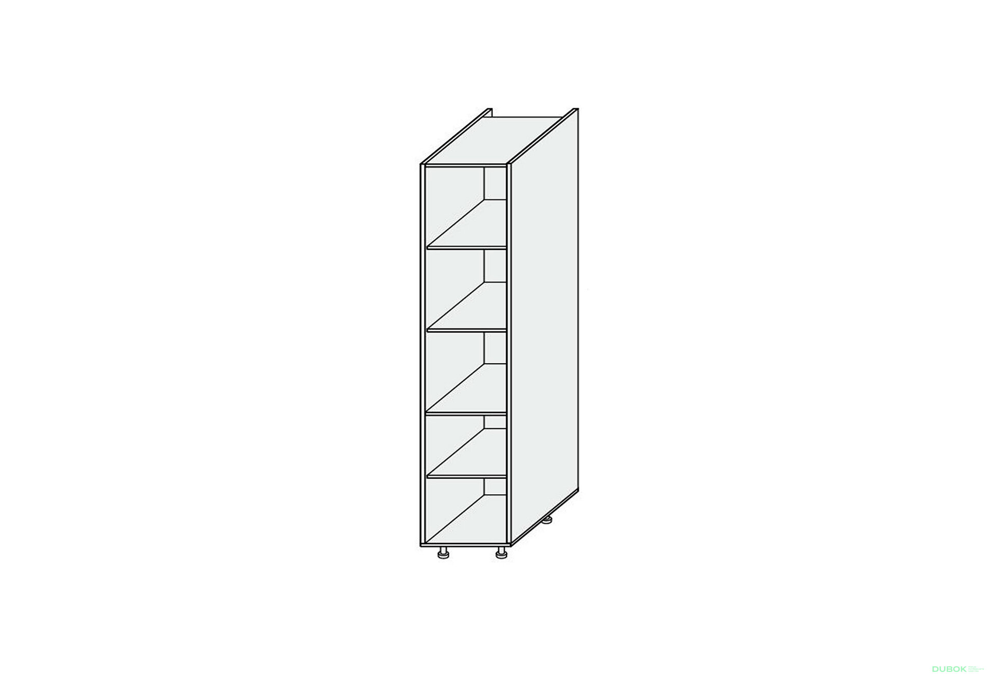 Obrázek 1 - Korpus Penál 40P Pro Blum 2140mm