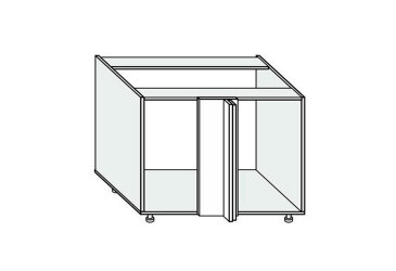 Obrázek Korpus KutN 90° 1dv 1050x650 Pro Blum 820mm