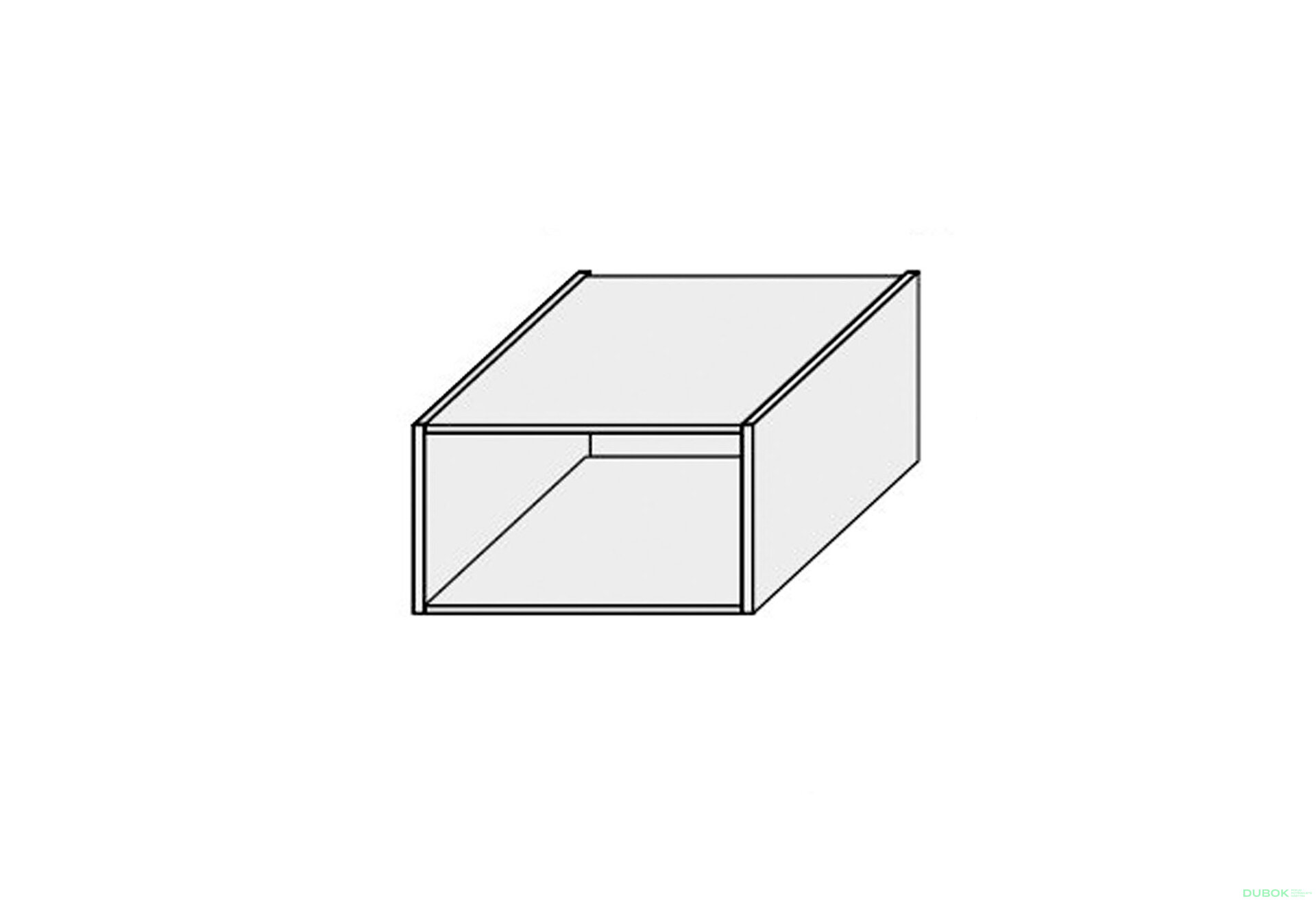 Obrázek 1 - Korpus 80V 1dveře Aventos Pro Blum 360mm