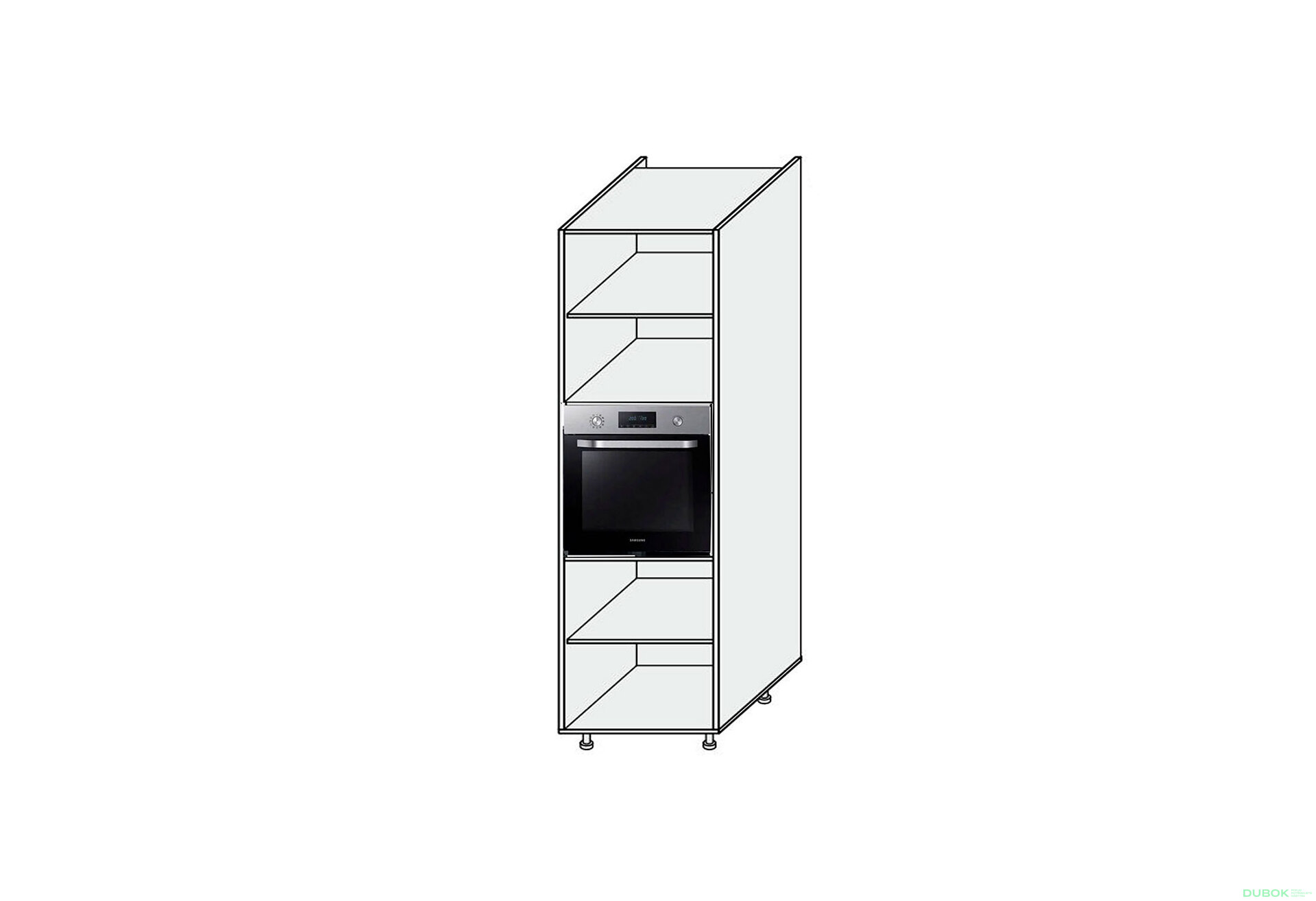 Obrázek 1 - Korpus Penál 60PD Trouba 2140mm
