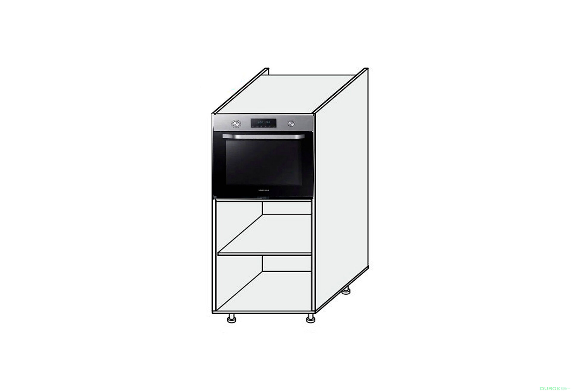 Obrázek 1 - Korpus Penál 60PD Trouba 1420mm