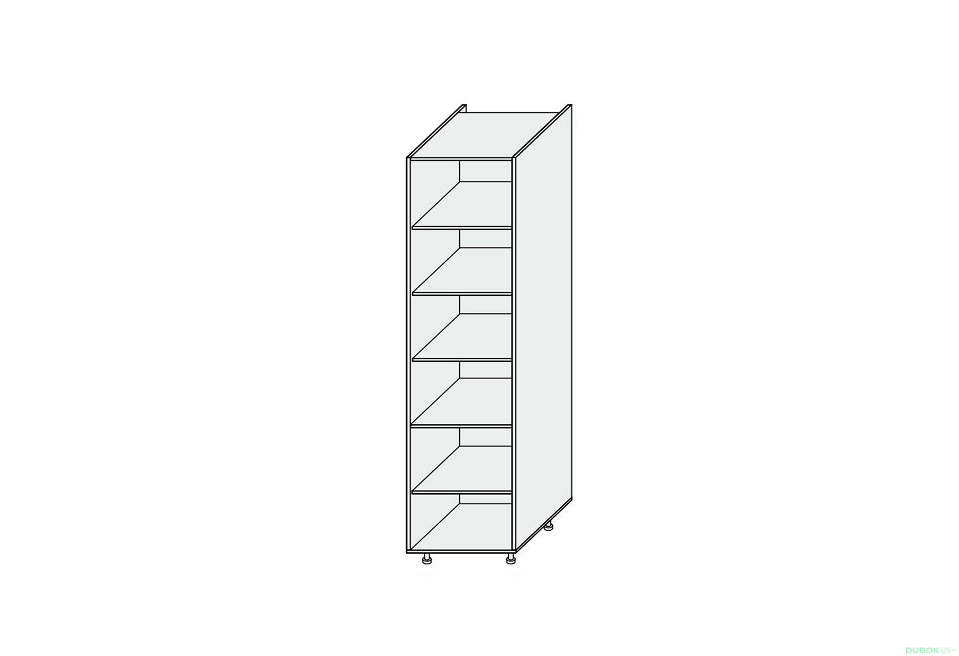 Obrázek 1 - Korpus Penál 60P 2320mm
