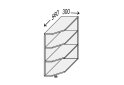 Obrázek 1 - Korpus 30N Ukončení Rohové 820mm