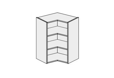 Obrázek Korpus KutV 90° 2dv 650x650 720mm
