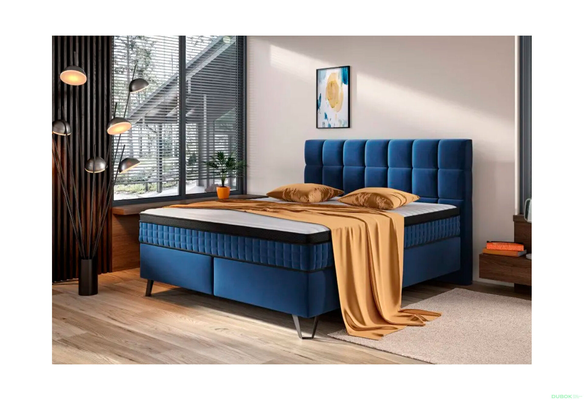 Obrázek 2 - Postel Alexander 180x200 s roštem Fresh 11 Lech, Multipocket
