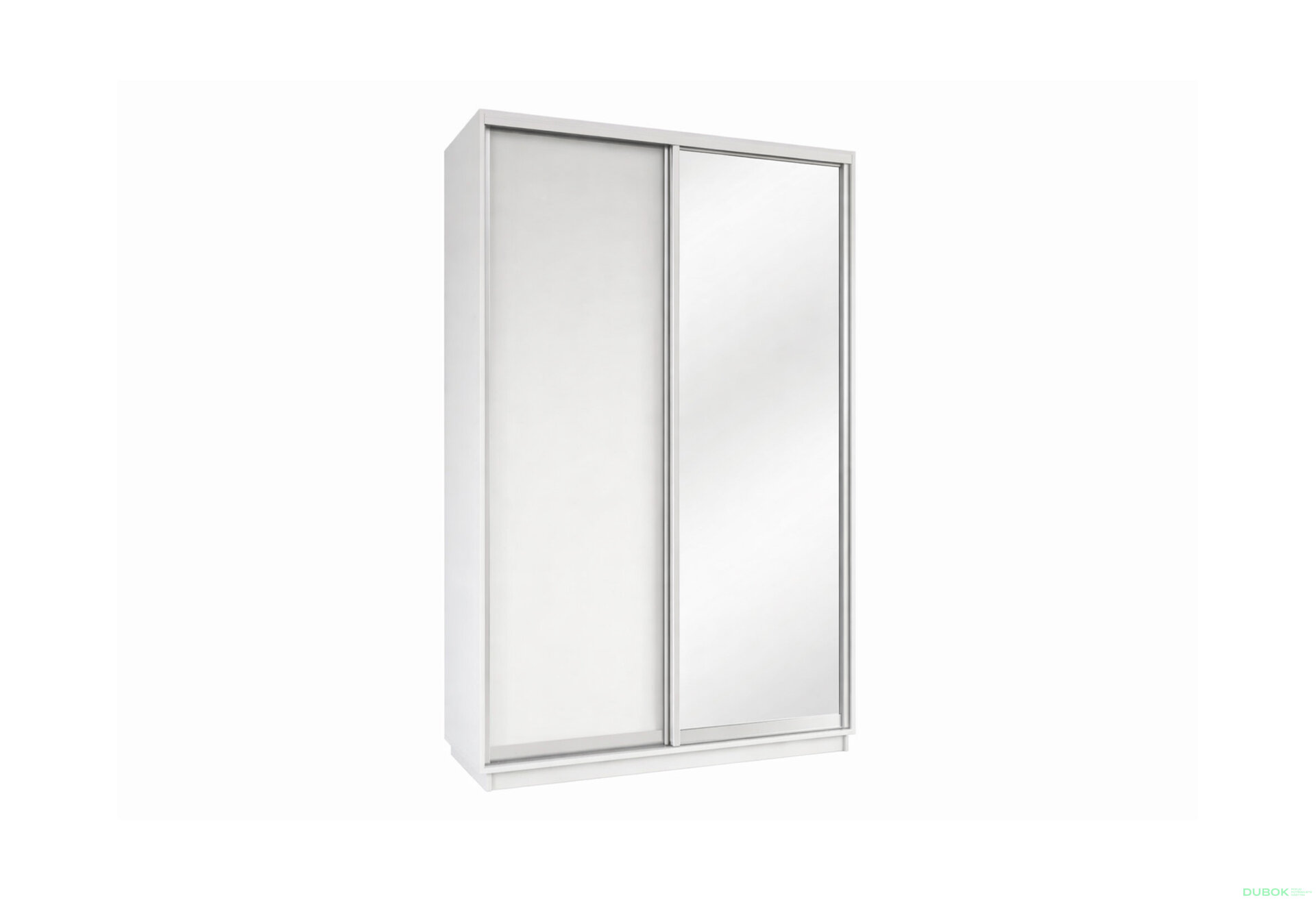 Obrázek 1 - Skříň s posuvnými dveřmi 1400x2200x600 1LTD 1 Zrcadlo nymphea alba, profil stříbrný