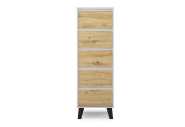 Komoda Borg 5s/40 kašmír / dub artisan