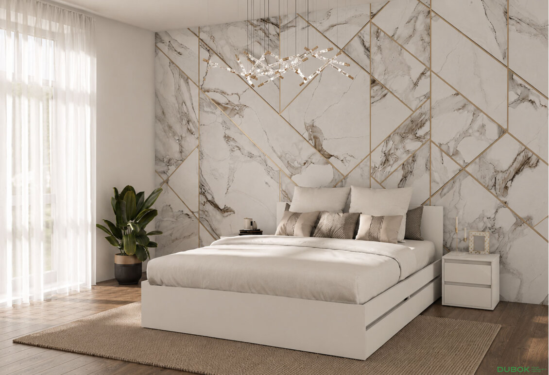 Obrázek 2 - Ložnicová sestava 2D s postelí 160x200 cm, nymfea alba Idea