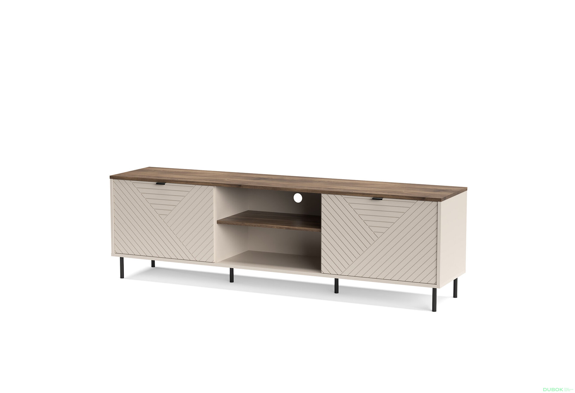 Obrázek 1 - TV stolek 2d/180 [EO3] kašmír / dub castello Evo
