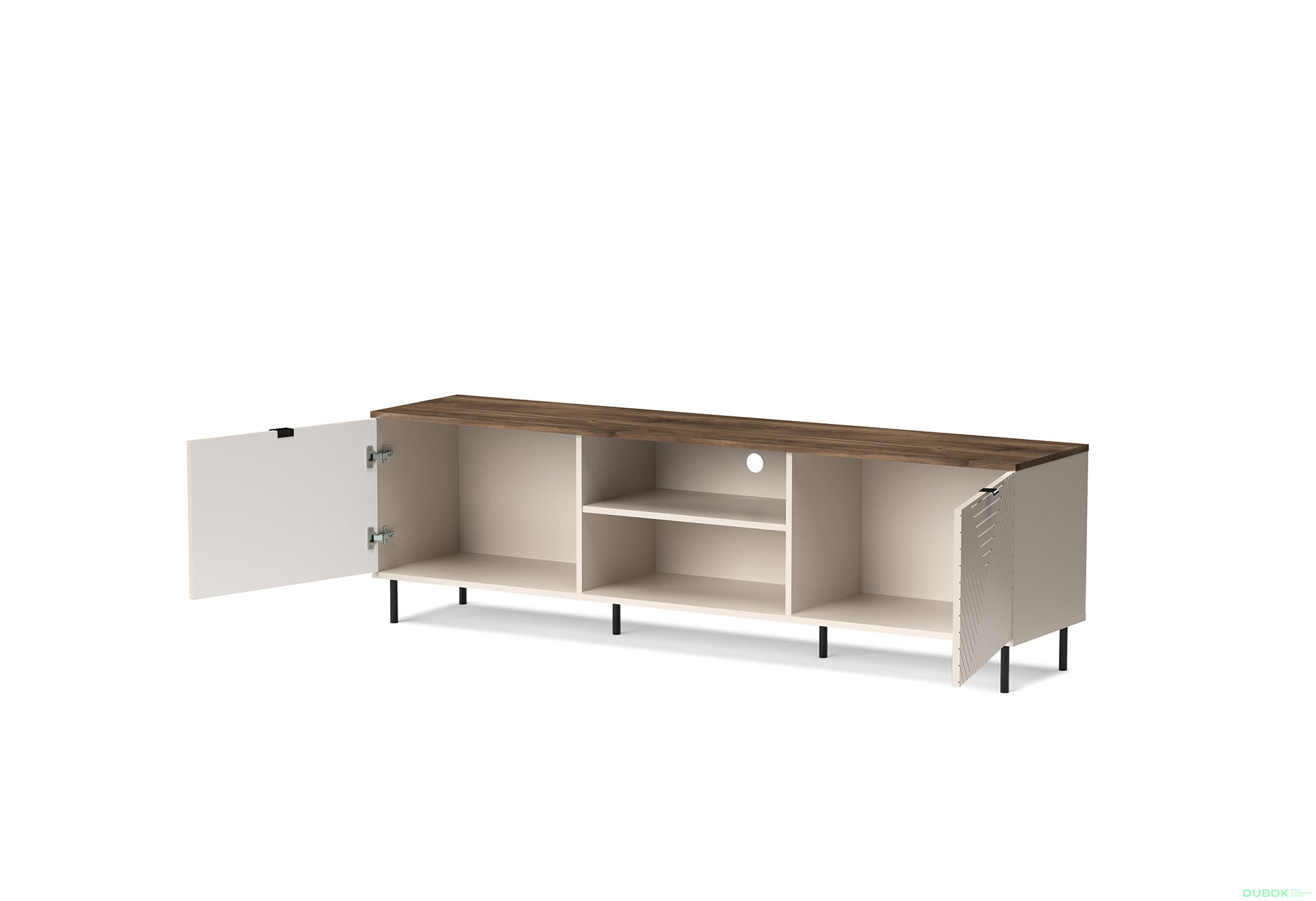 Obrázek 2 - TV stolek 2d/180 [EO3] kašmír / dub castello Evo