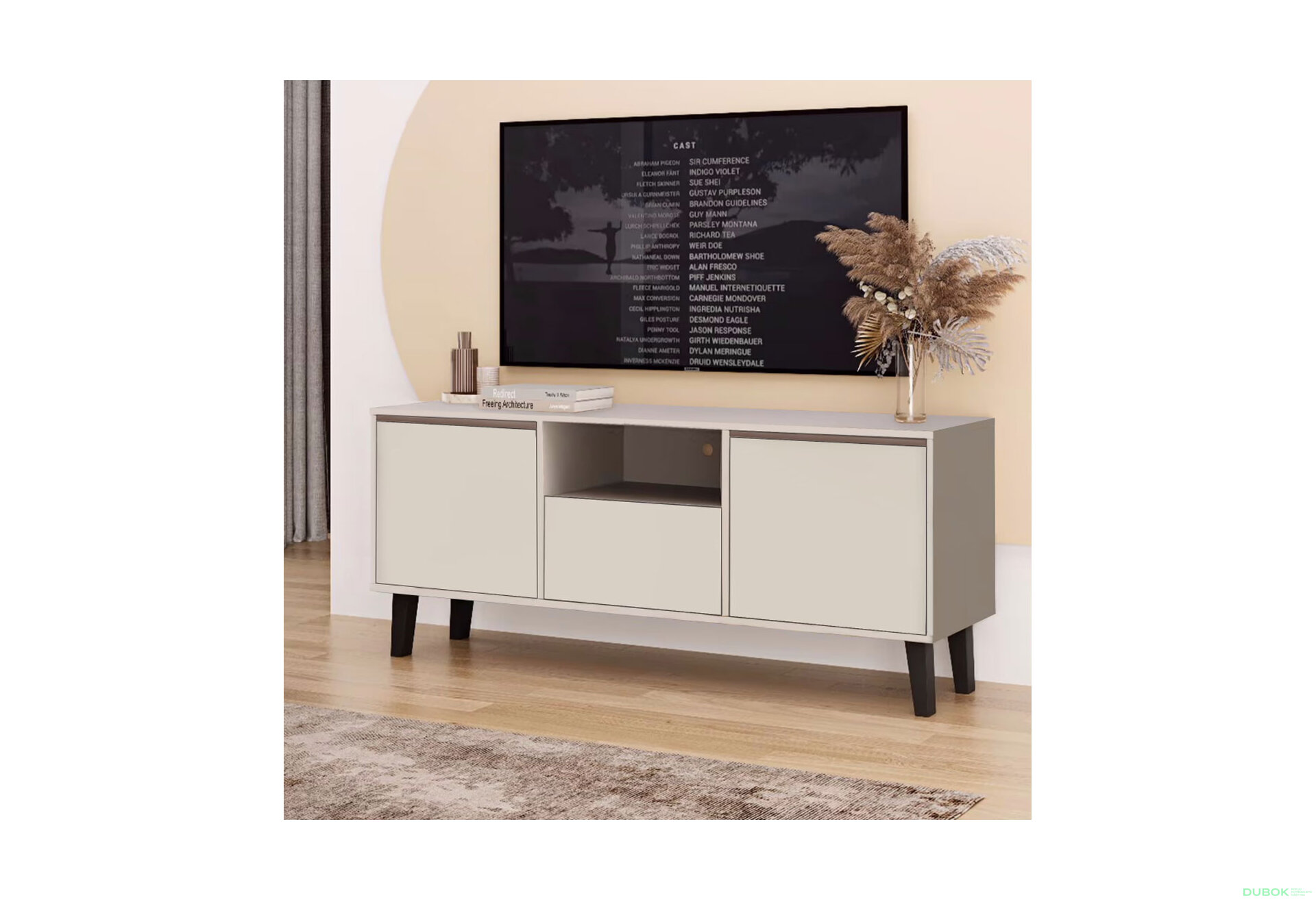Obrázek 2 - TV stolek 2D1S Borg kašmír (P)