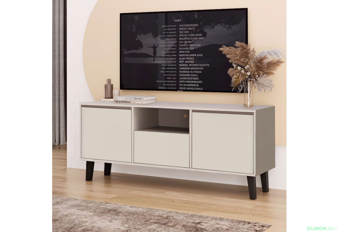 Obrázek 2 - TV stolek 2D1S Borg kašmír (P)