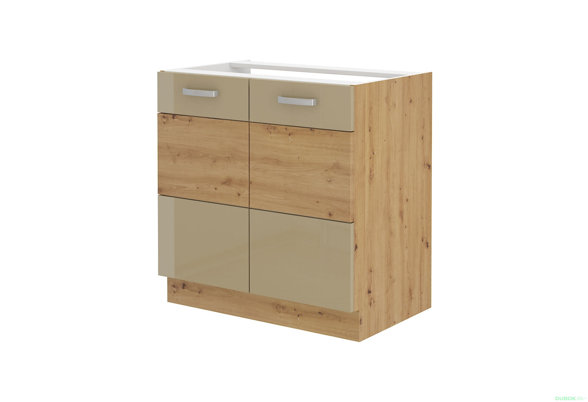 Obrázek 1 - 80 ZL 2F BB kuchyňský dřez Artisan / cappuccino lesk
