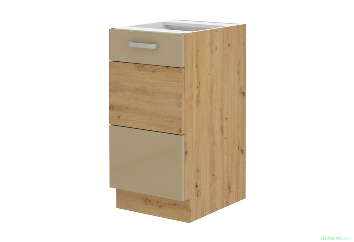 Obrázek 5451 - Kuchyňská sestava 1.2+2.4 m Artisan / cappuccino lesk