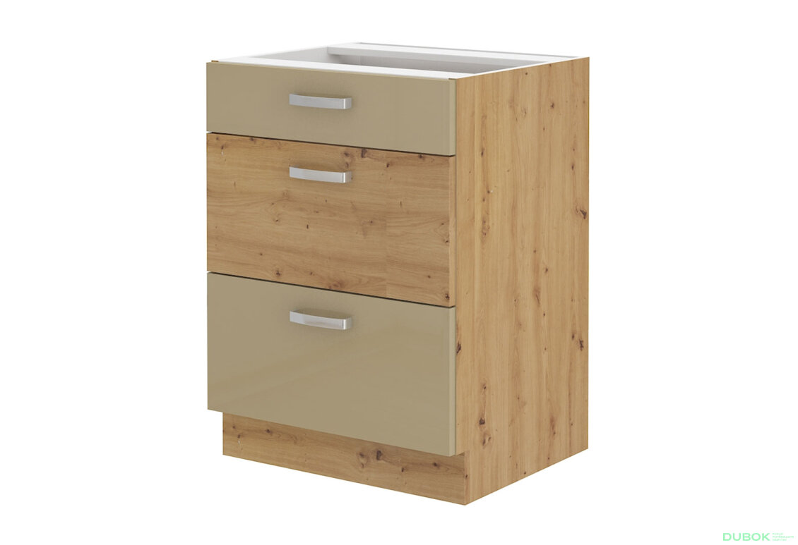 Obrázek 5471 - Kuchyňská sestava 2.75x1.5 m Artisan / cappuccino lesk