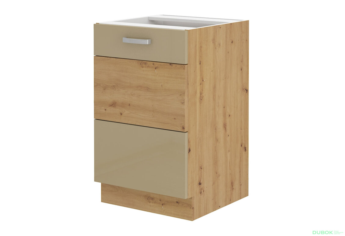 Obrázek 5476 - Kuchyňská sestava 2.85x1.7 m Artisan / cappuccino lesk