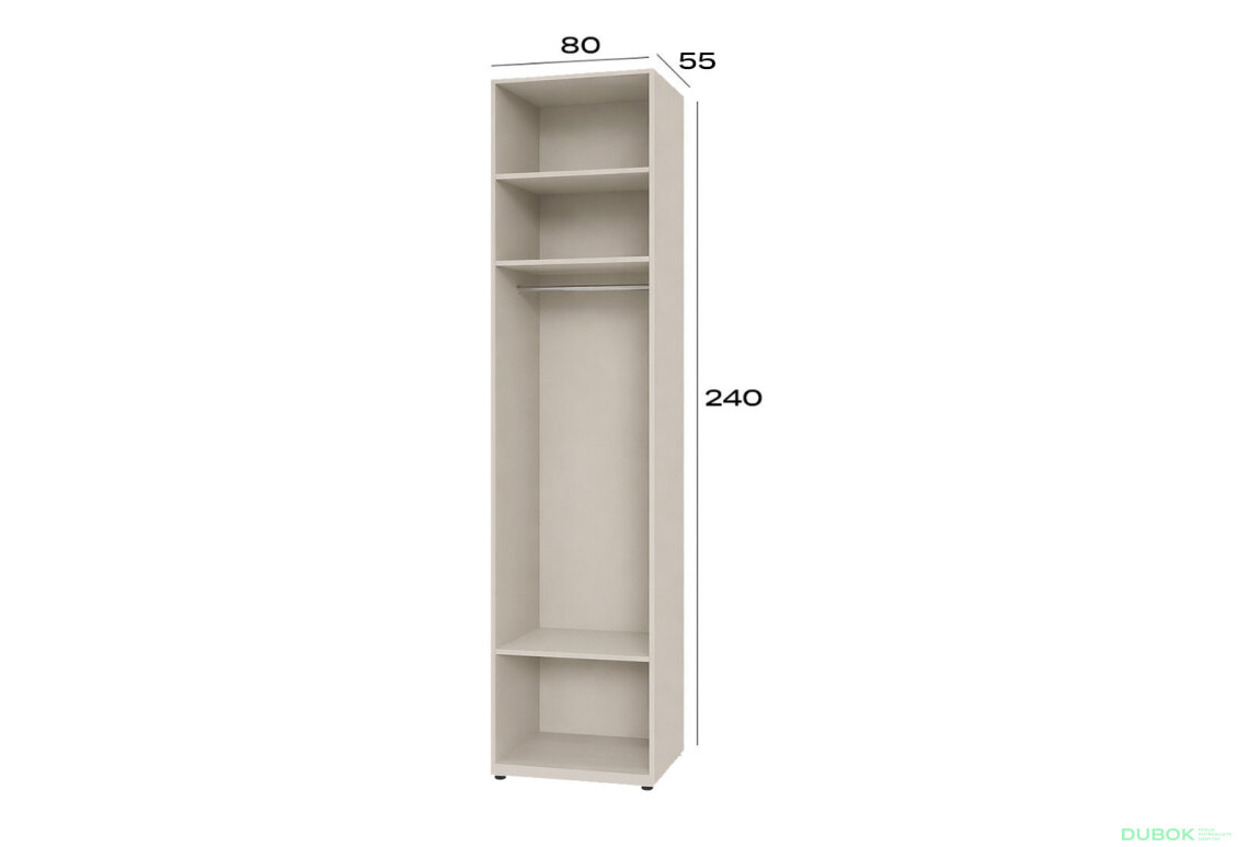 Obrázek 2 - Korpus modul 1 (h-2400*800) kašmír Space