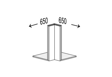 Obrázek Korpus Roh 90° Antresol Klam 360mm