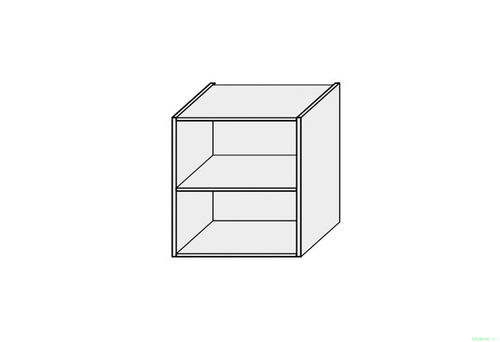 Obrázek 1 - Korpus 60V 2dv Plyn Lift 720mm