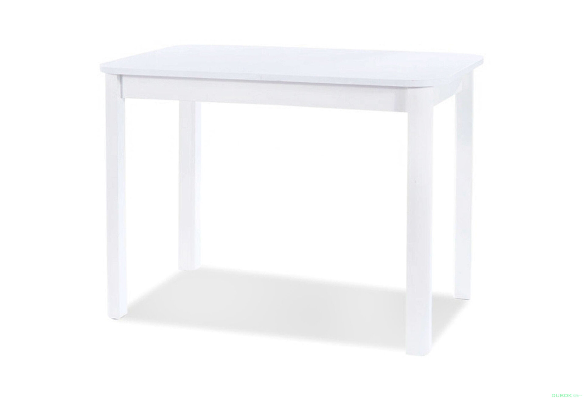 Obrázek 1 - Stůl Diego I 105x65 bílý mat MDF / dřevo