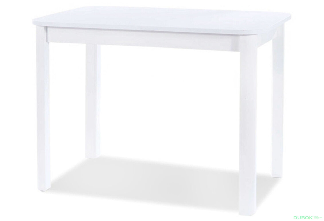 Stůl Diego I 105x65 bílý mat MDF / dřevo